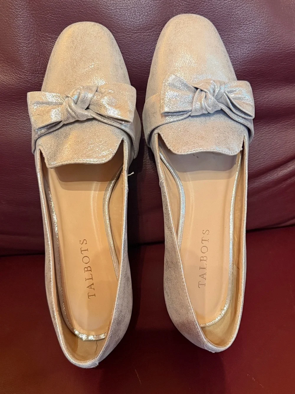 Talbots Metallic Loafers